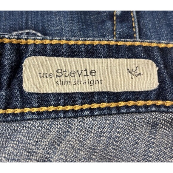 Anthropologie AG Jeans Slim Straight Denim Medium Wash Low Rise Women's Size‎ 26 - Picture 10 of 11